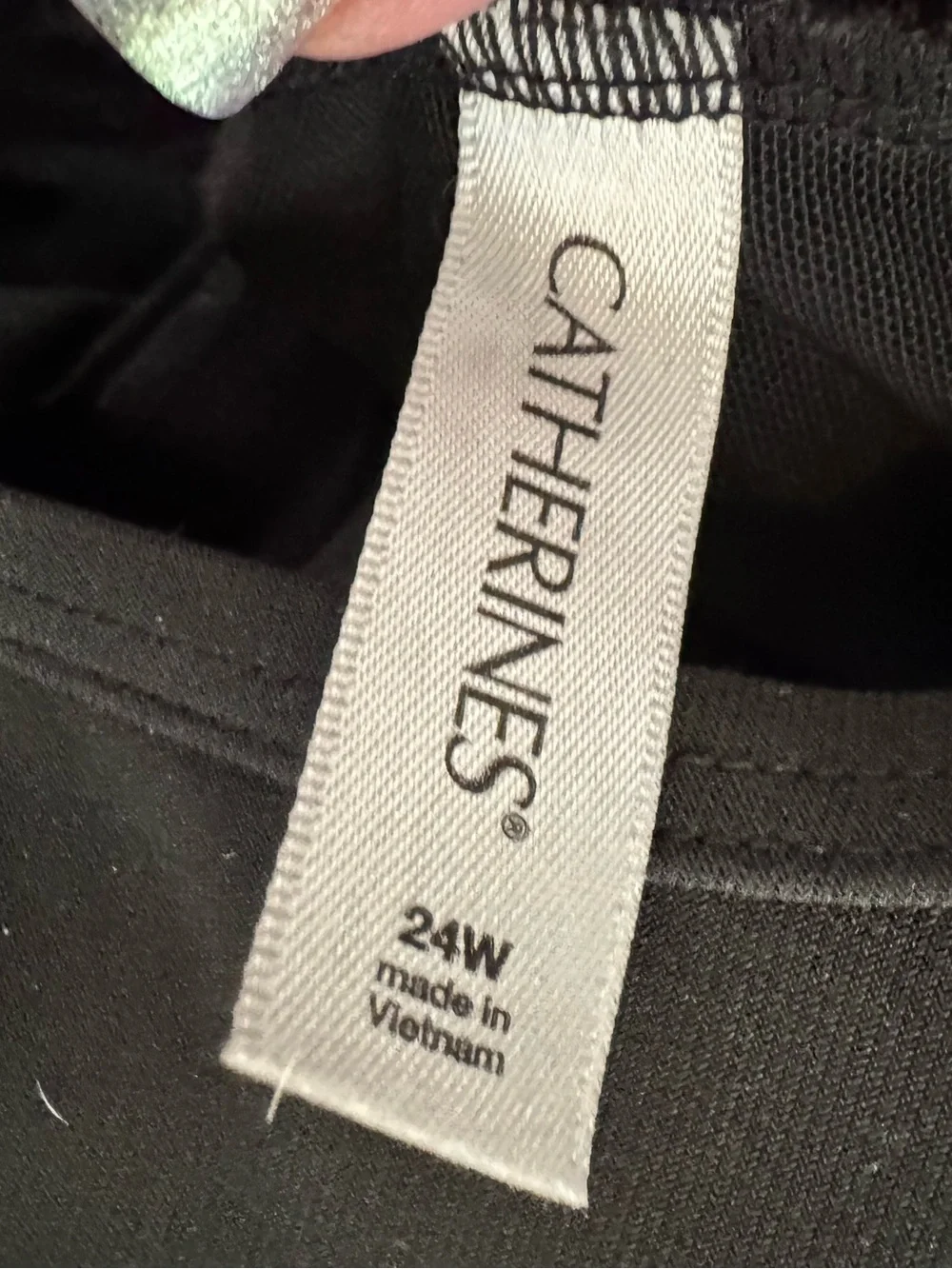 Catherines Black Tiered Ruffle Tank swim full coverage 24W